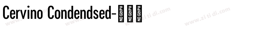 Cervino Condendsed字体转换
